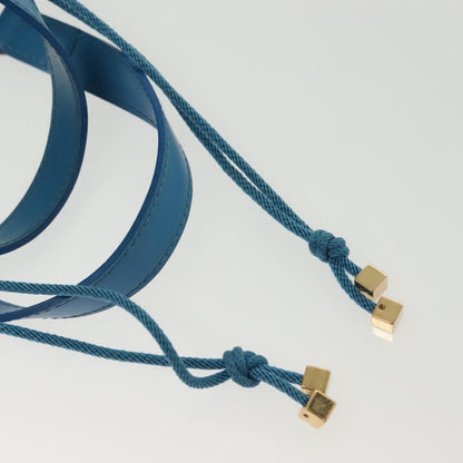 Louis Vuitton LOUIS VUITTON Epi Plage Mini Lagoon Bay Hand Bag Blue M92472 LV Authentic ep10332