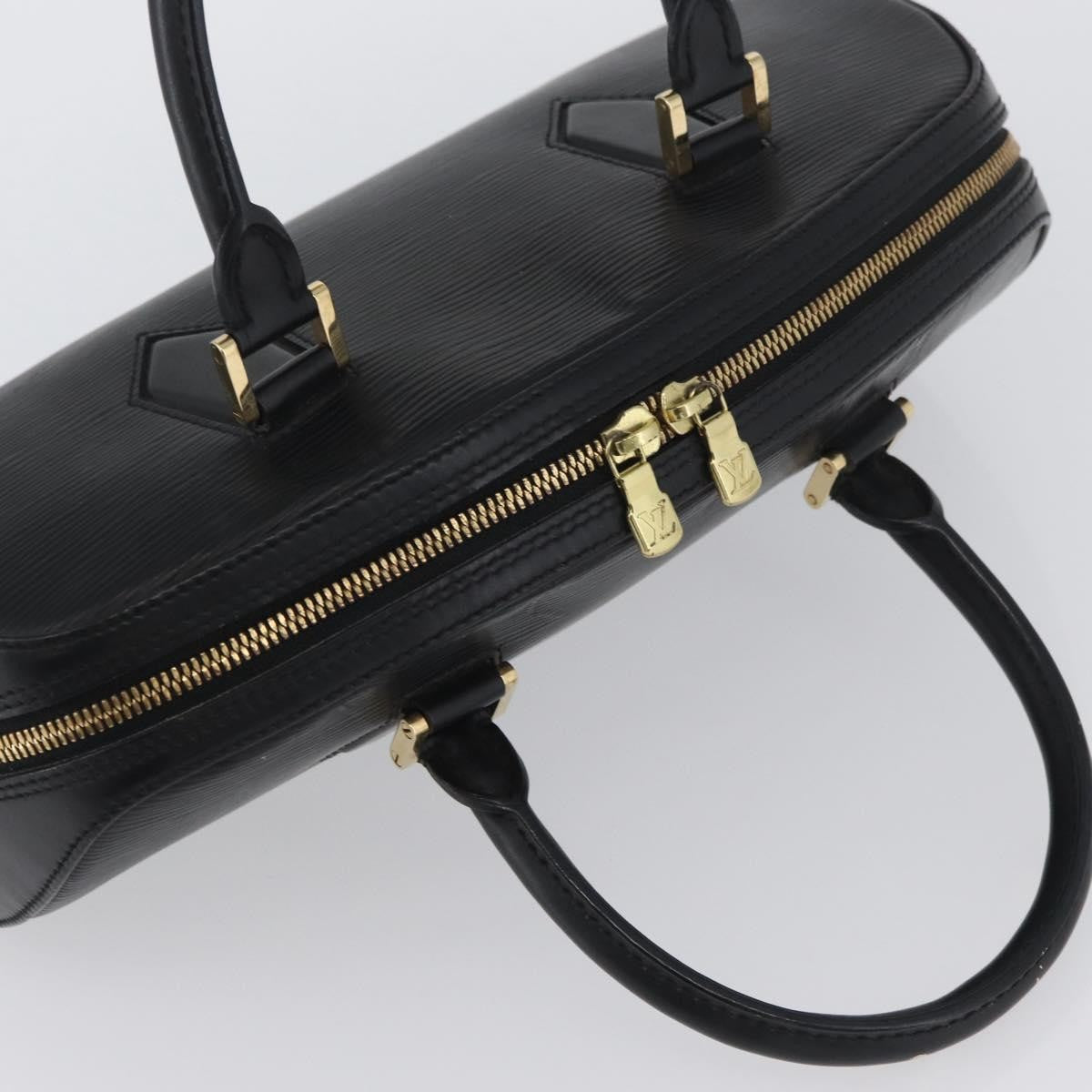 Louis Vuitton LOUIS VUITTON Epi jasmine Hand Bag Black M52852 LV Authentic AMZ065