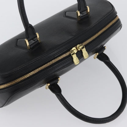 Louis Vuitton LOUIS VUITTON Epi jasmine Hand Bag Black M52852 LV Authentic AMZ065