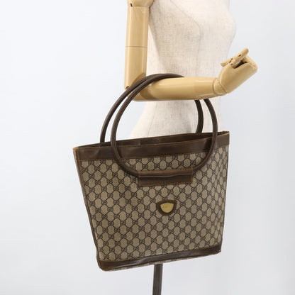 Gucci GUCCI GG Supreme Shoulder Bag PVC Beige Gold Authentic bs34284