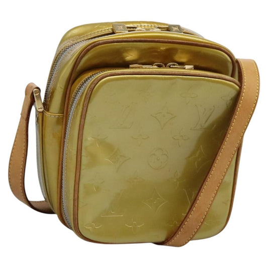 Louis Vuitton LOUIS VUITTON Monogram Vernis Wooster Shoulder Bag Gris M91036 LV Authentic ep7979
