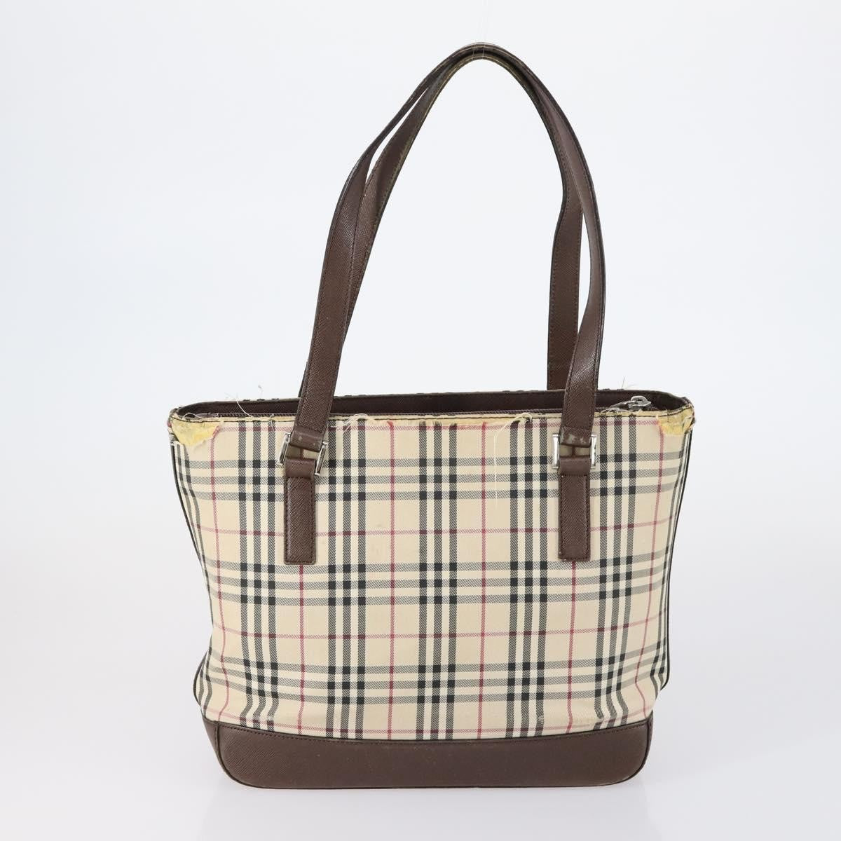 Burberry BURBERRY Nova Check Shoulder Bag Nylon Canvas 4 Set Beige Brown black Authentic 1...