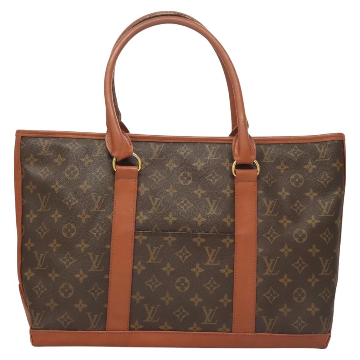 Louis Vuitton LOUIS VUITTON Monogram Sac Weekend PM Hand Bag M42425 LV Authentic BA2696