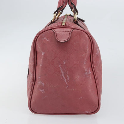 Gucci GUCCI GG Implementation Boston Bag PVC Gold Pink 193603 Authentic 166330