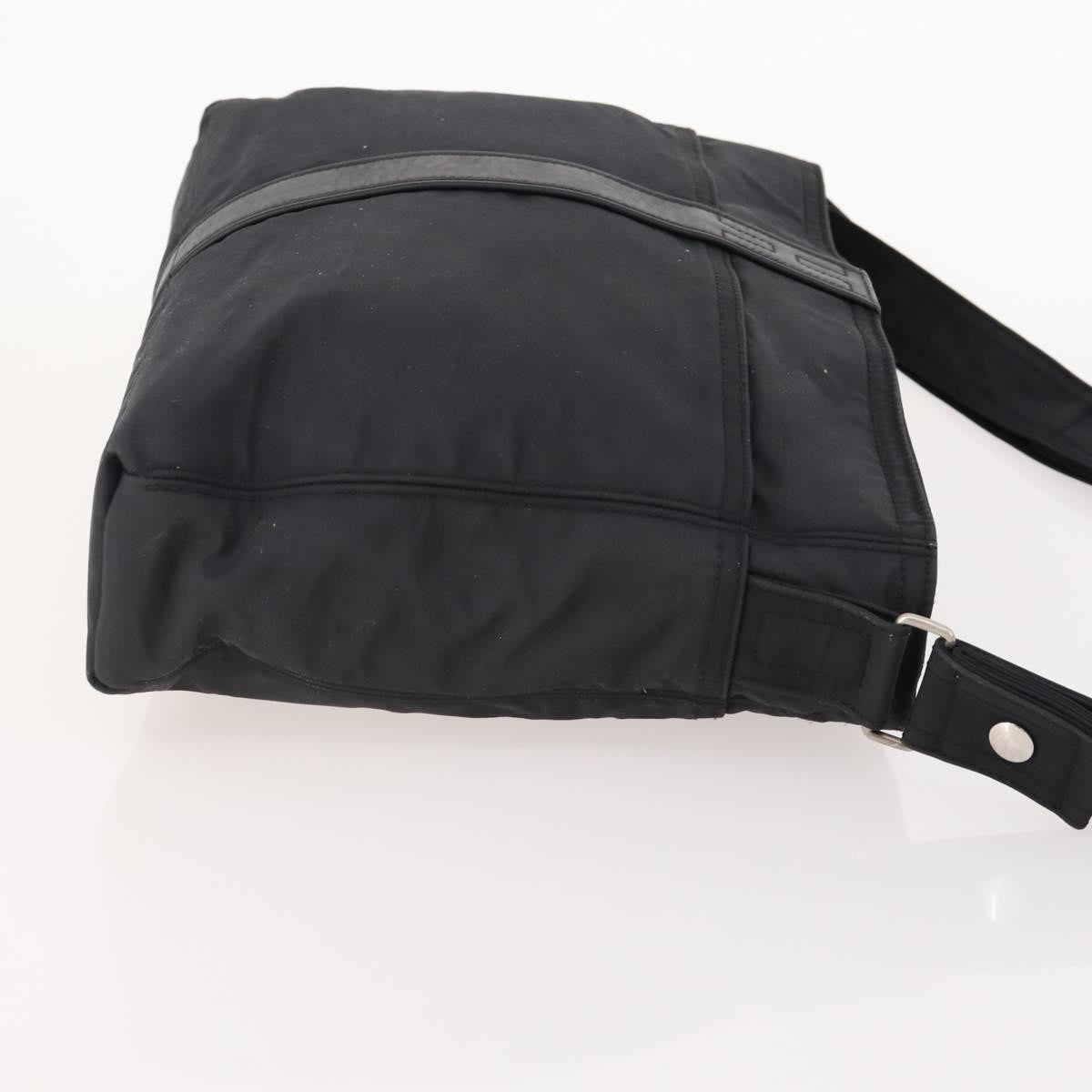 Hermès Hermès HERMES Acapulco Basas MM Shoulder Bag Nylon Black Authentic BAZ192