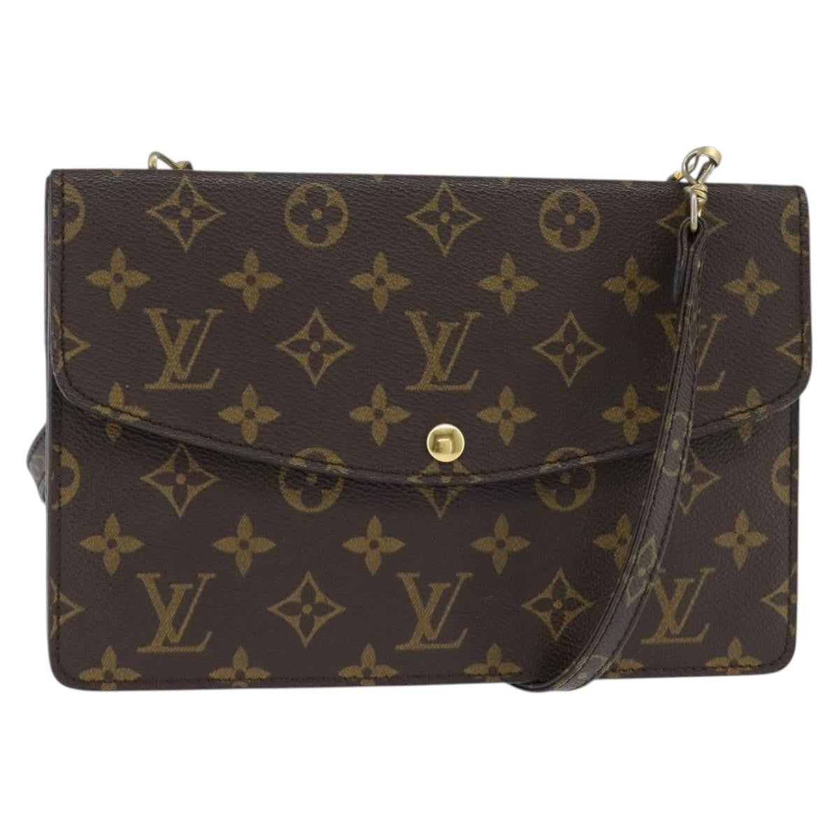 Louis Vuitton LOUIS VUITTON Monogram Double Rabat Shoulder Bag M51815 LV Authentic 147932