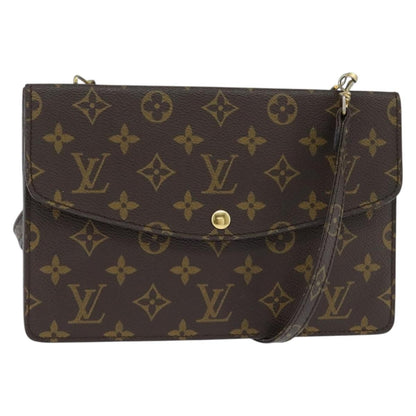 Louis Vuitton LOUIS VUITTON Monogram Double Rabat Shoulder Bag M51815 LV Authentic 147932