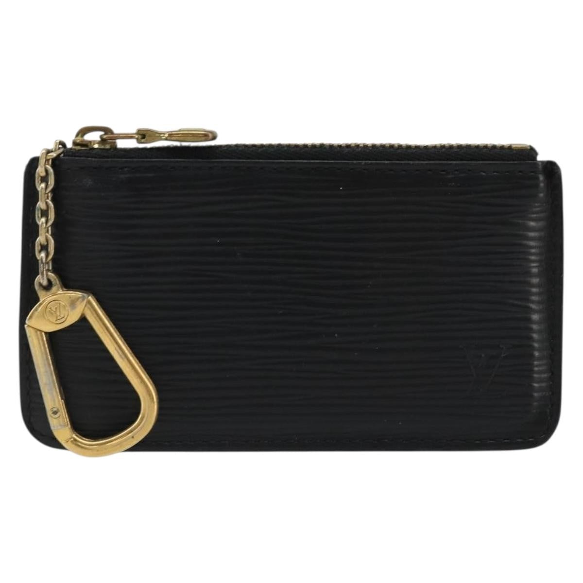 Louis Vuitton LOUIS VUITTON Epi Pochette Cles Coin Purse Black M63802 LV Authentic YKZ1632