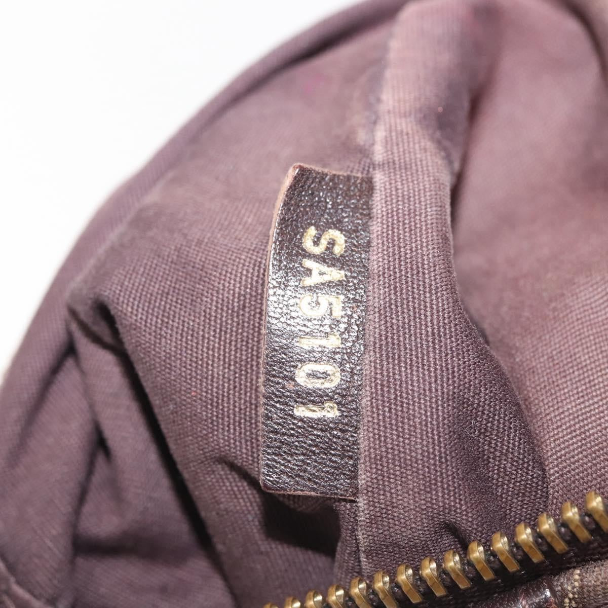 Louis Vuitton LOUIS VUITTON Monogram Idylle Ballad PM Tote Bag Dark Brown M40573 Authentic 144172