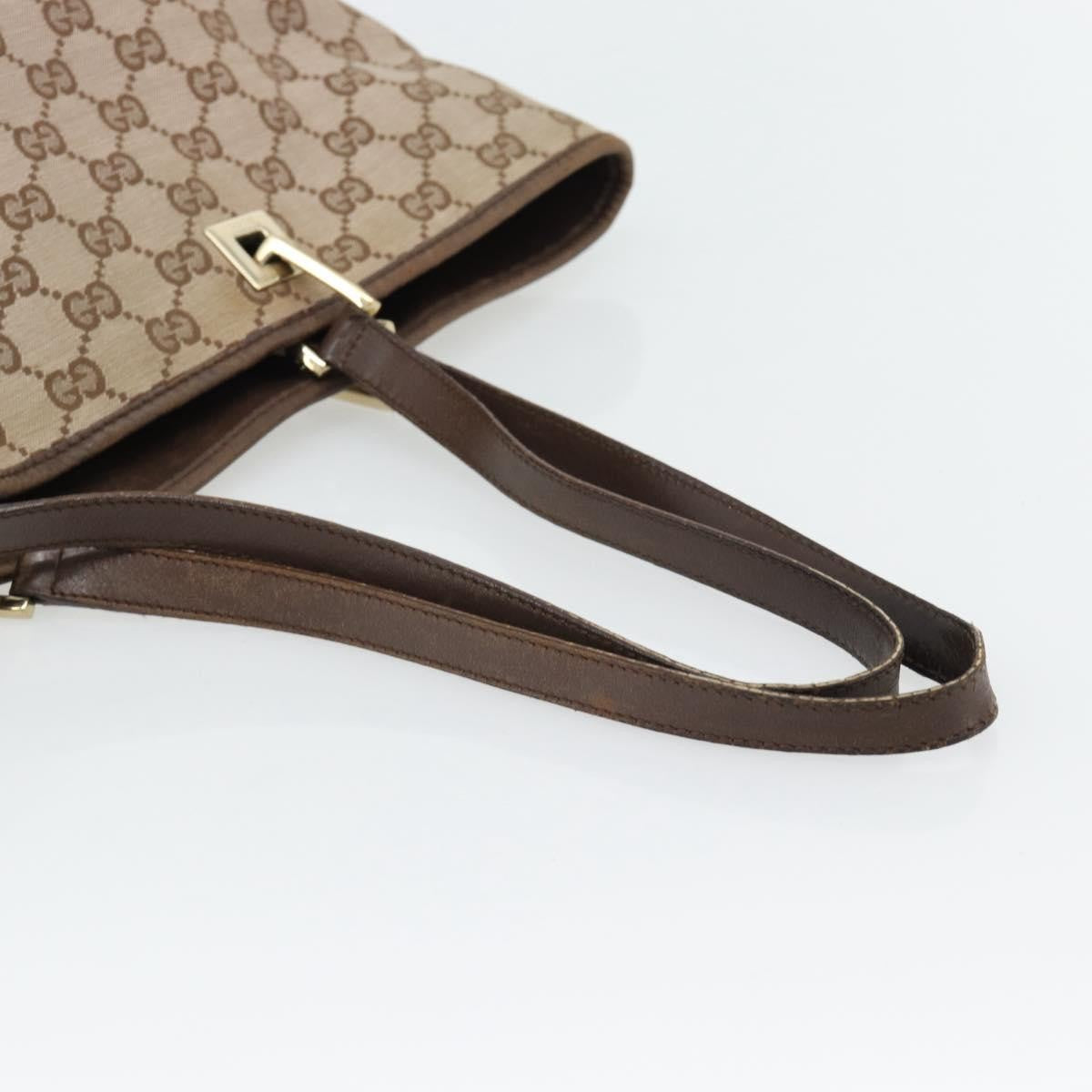 Gucci GUCCI GG Canvas Tote Bag Beige Gold 002 1098 1705 Authentic bs35275