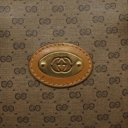 Gucci GUCCI Micro GG Supreme Hand Bag PVC Beige Gold 000 39 0030 Authentic BA2146
