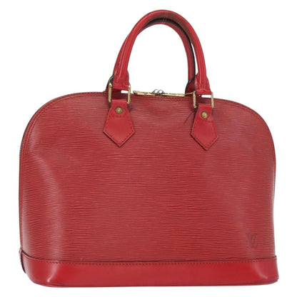 Louis Vuitton LOUIS VUITTON Epi Alma Hand Bag Castilian Red M52147 LV Authentic 158108