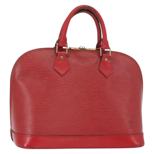 Louis Vuitton LOUIS VUITTON Epi Alma Hand Bag Castilian Red M52147 LV Authentic 158108