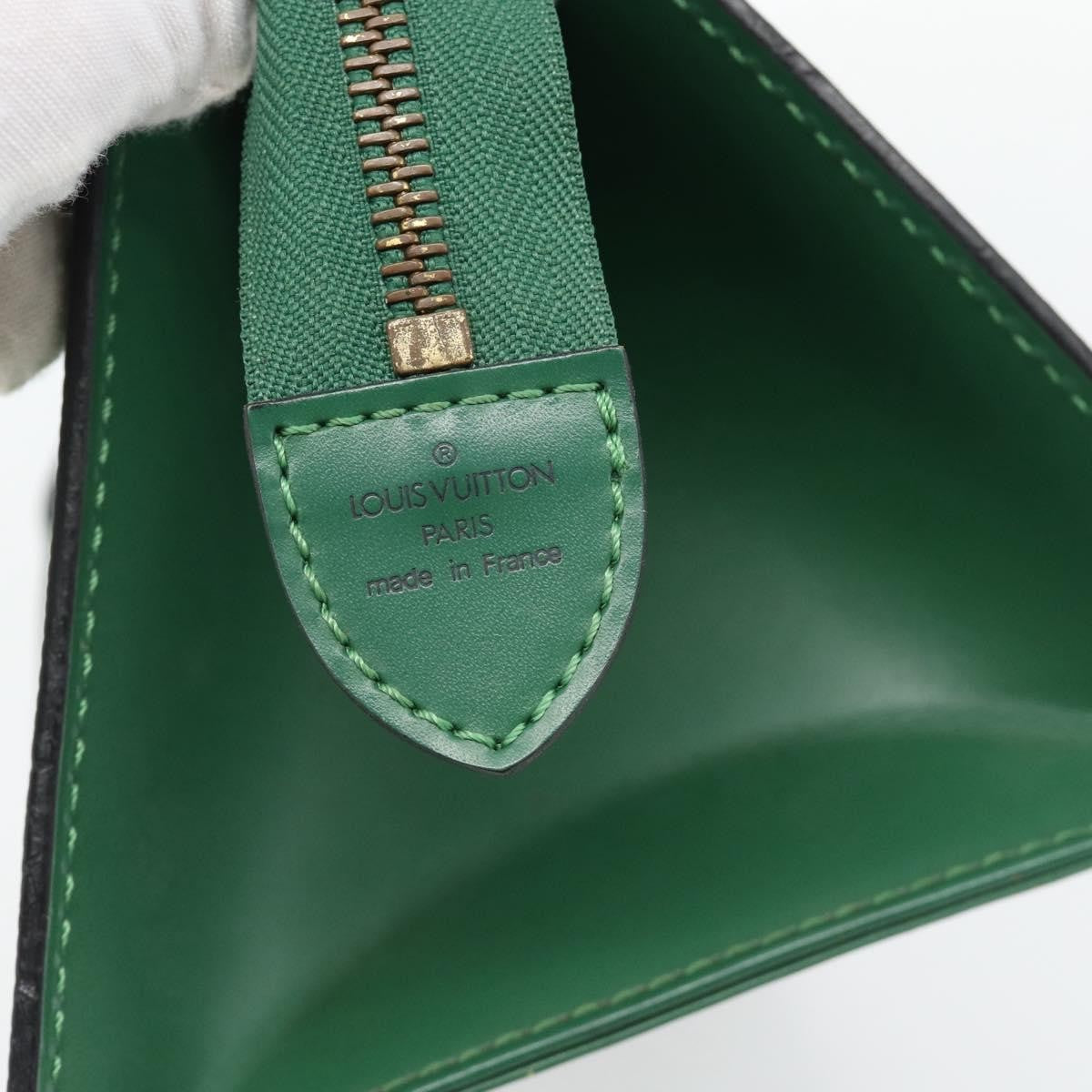 Louis Vuitton LOUIS VUITTON Epi Sac Triangle Hand Bag Green M52094 LV Authentic 181752