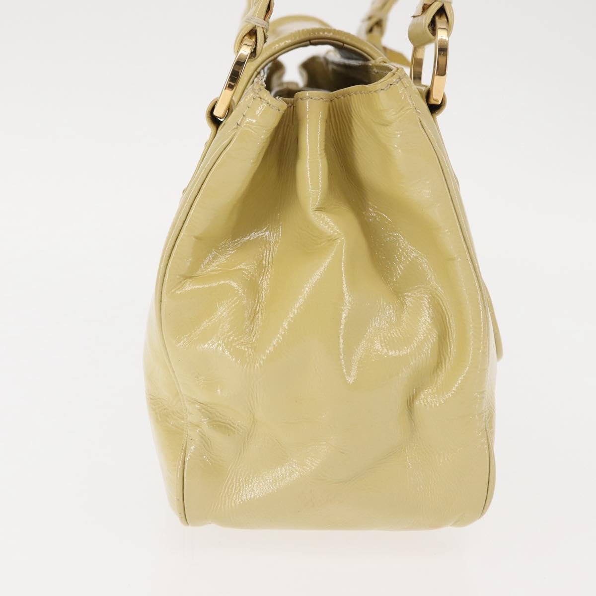 Louis Vuitton LOUIS VUITTON Cruise line Sac Bicolor Hand Bag Enamel Yellow M92547 Authentic bs29940