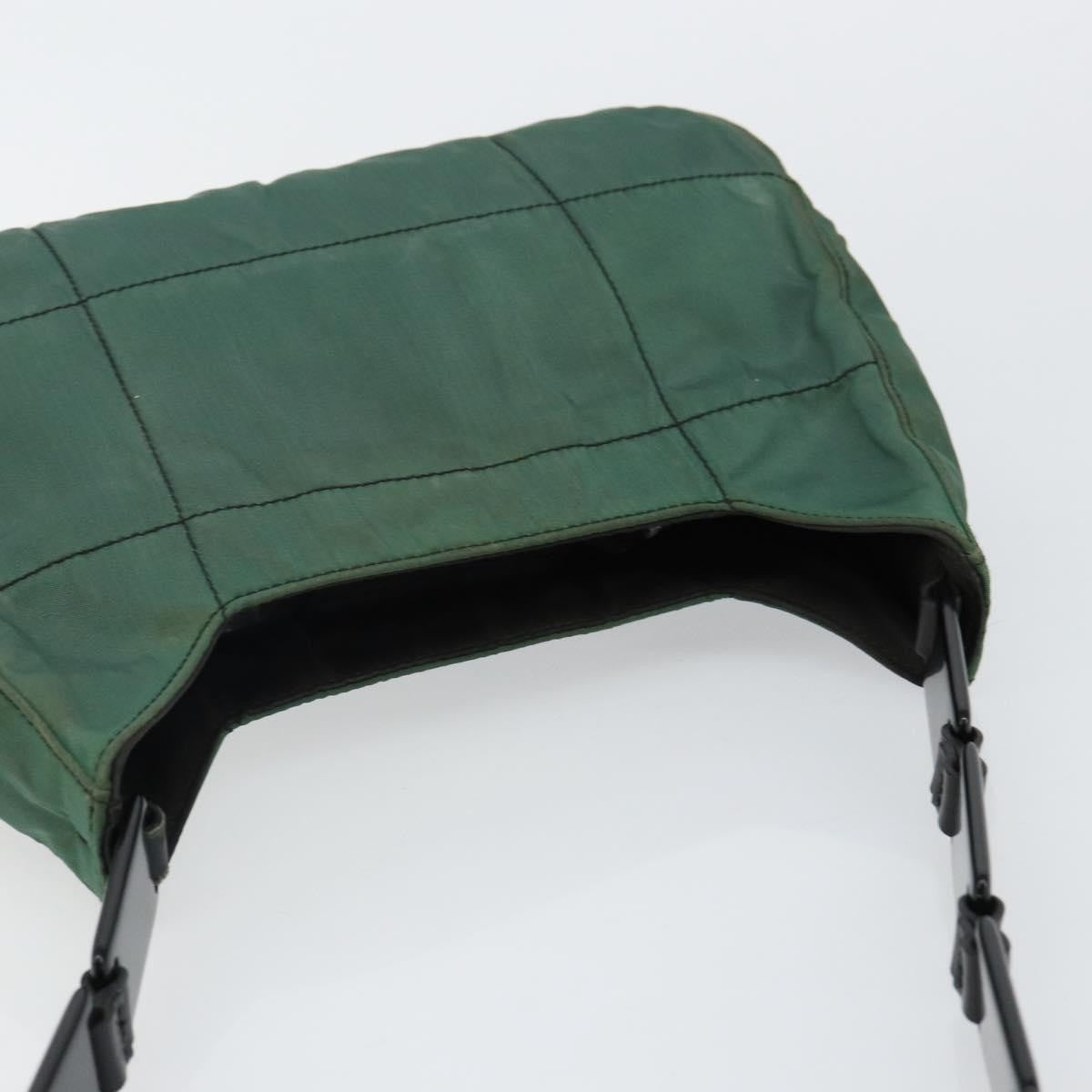 Prada PRADA Quilted Chain Shoulder Bag Nylon plastic Green Authentic mr1504
