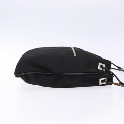 Gucci GUCCI Shoulder Bag Canvas Black Silver 001 4021 Authentic ep9915