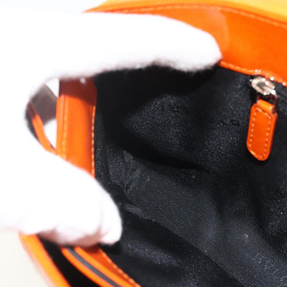 Bvlgari BVLGARI Shoulder Bag Patent leather Orange Silver Authentic BA12153A