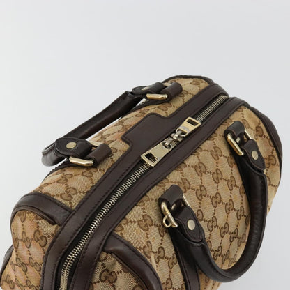 Gucci GUCCI GG Canvas Mini Boston Bag Beige Gold 269876 Authentic 175892