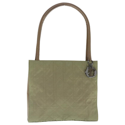 Dior Christian Dior Canage Shoulder Bag Nylon Beige Authentic 96633