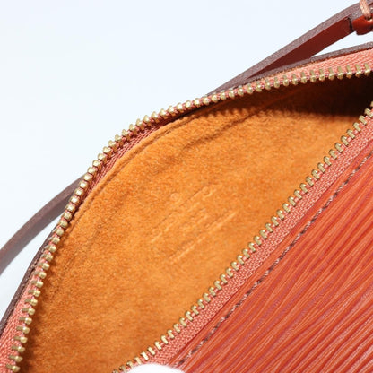 Louis Vuitton LOUIS VUITTON Epi Soufflot Pouch Accessory Pouch Brown LV Authentic BA12310A Bag