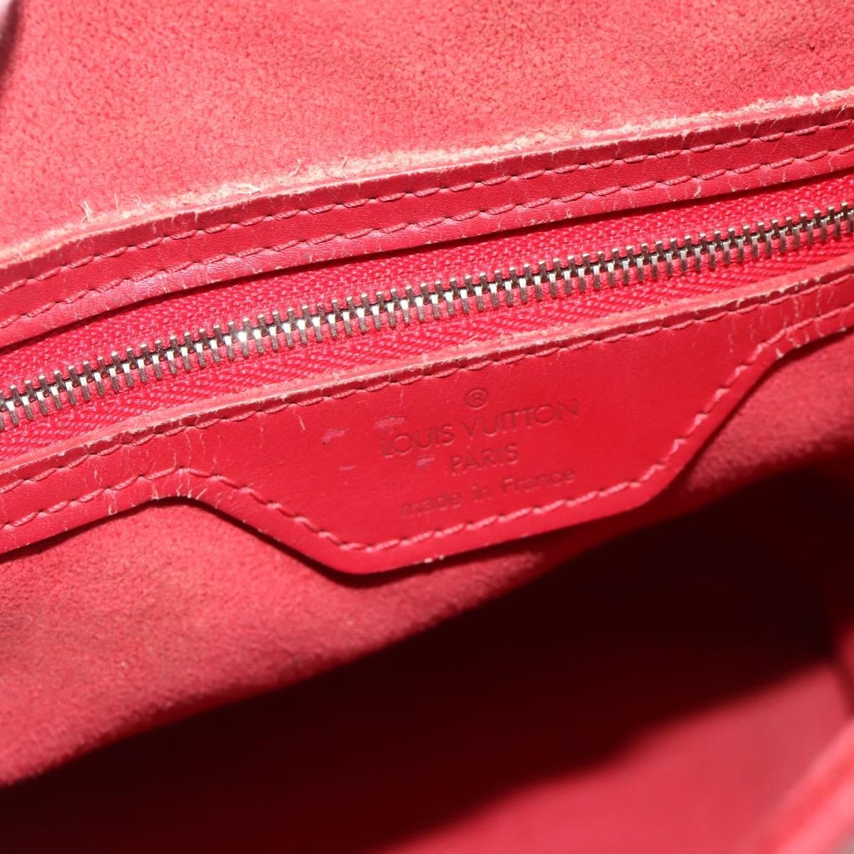 Louis Vuitton LOUIS VUITTON Epi Bucket PM Shoulder Bag Red M5899E LV Authentic bs34346