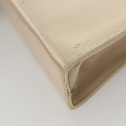 Salvatore Ferragamo Salvatore Ferragamo Vala Hand Bag Satin Beige Gold Authentic BA2675