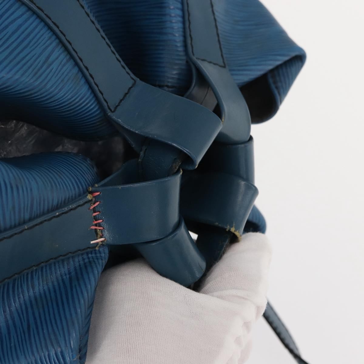 Louis Vuitton LOUIS VUITTON Epi Randonnee GM Shoulder Bag Blue M43085 LV Authentic 148058