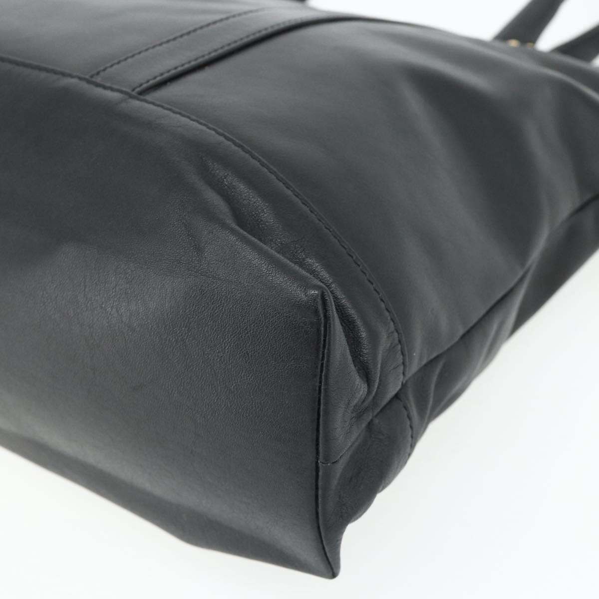 Loewe LOEWE Anagram Tote Bag Leather Black Gold Authentic 162466