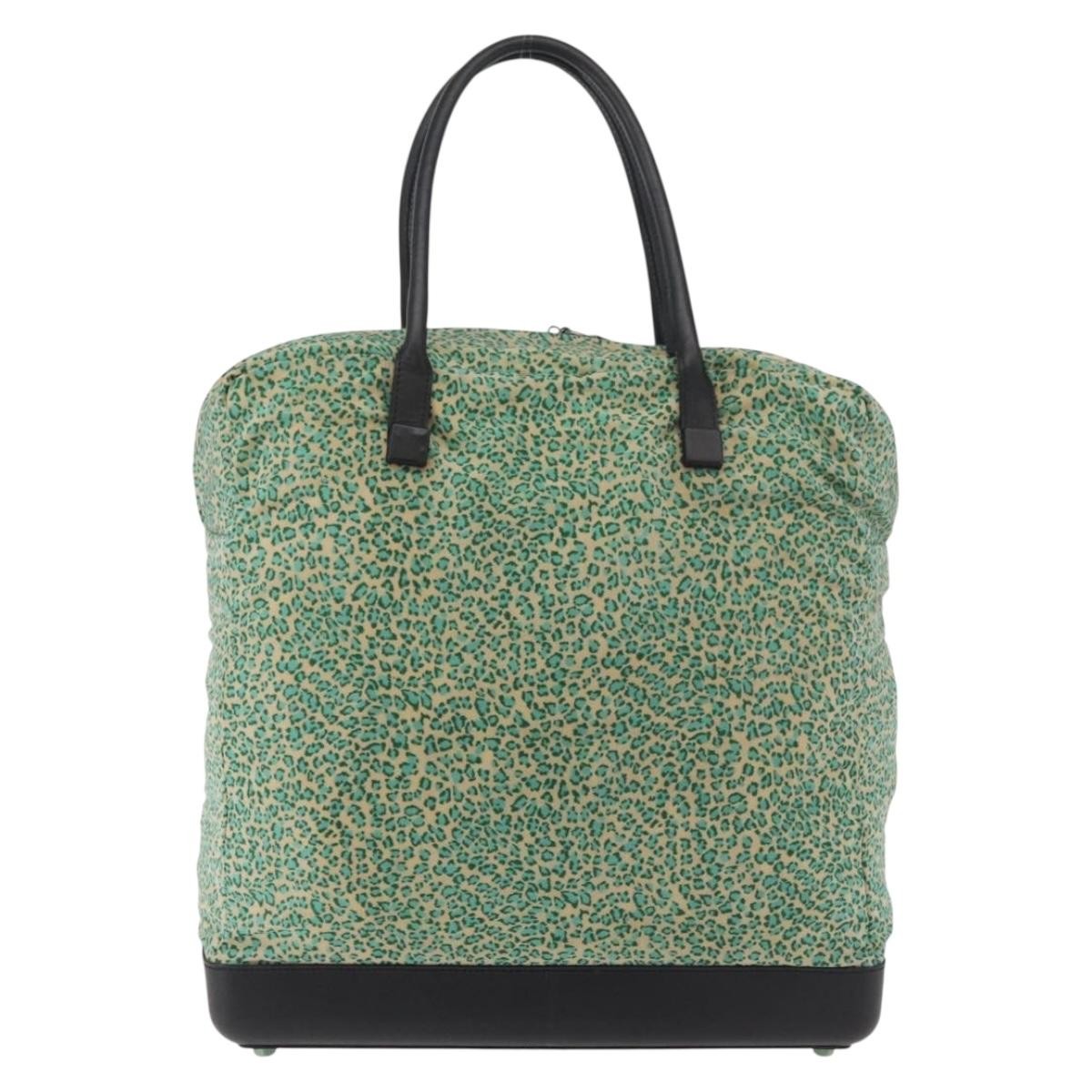 BOTTEGAVENETA BOTTEGAVENETA BOTTEGA VENETA Hand Bag Nylon Leather Green Authentic 171524