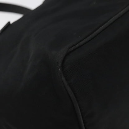 Prada PRADA Hand Bag Nylon Black Silver Authentic 118193