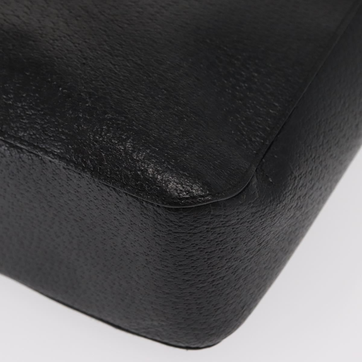 Gucci GUCCI Bamboo Tote Bag Leather Black 002 1059 Authentic 160597