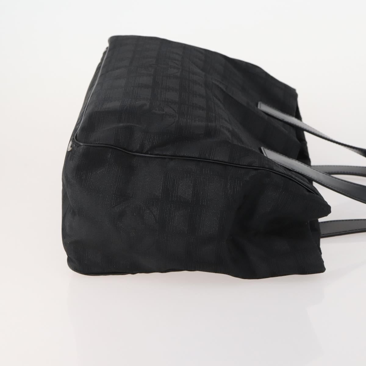 Chanel CHANEL New Travel line Tote Bag Nylon 3 Set Black CC Authentic BA12665