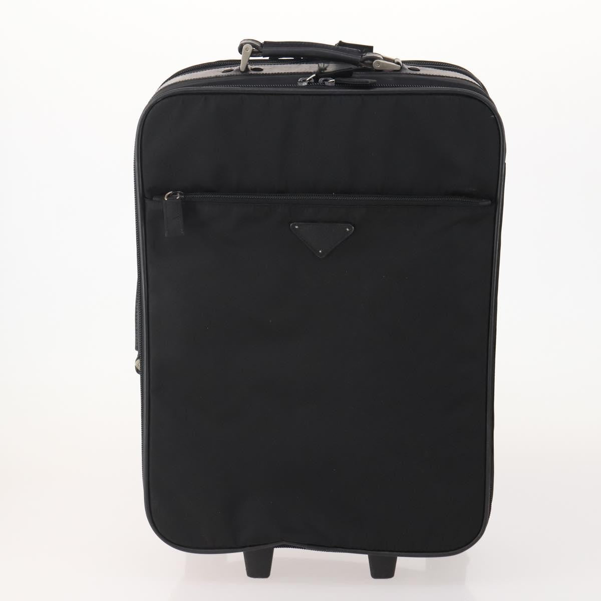 Prada PRADA Trunk Nylon 2 Set Black Authentic 174973 Bag