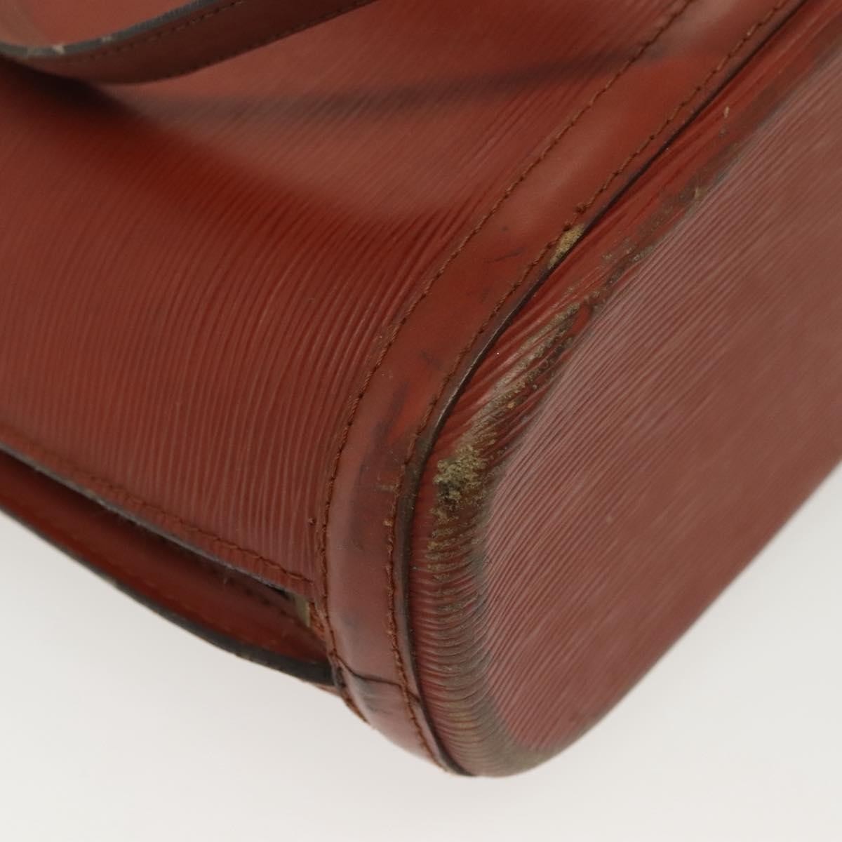 Louis Vuitton LOUIS VUITTON Epi Lussac Shoulder Bag Brown M52283 LV Authentic 136432