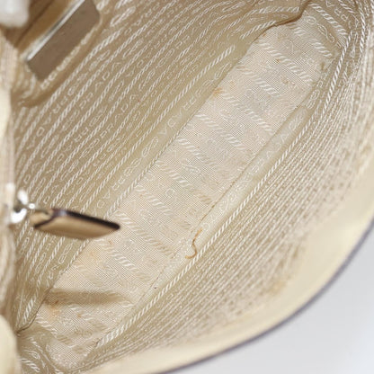 Prada PRADA Shoulder Bag Patent leather Beige Authentic ti3531
