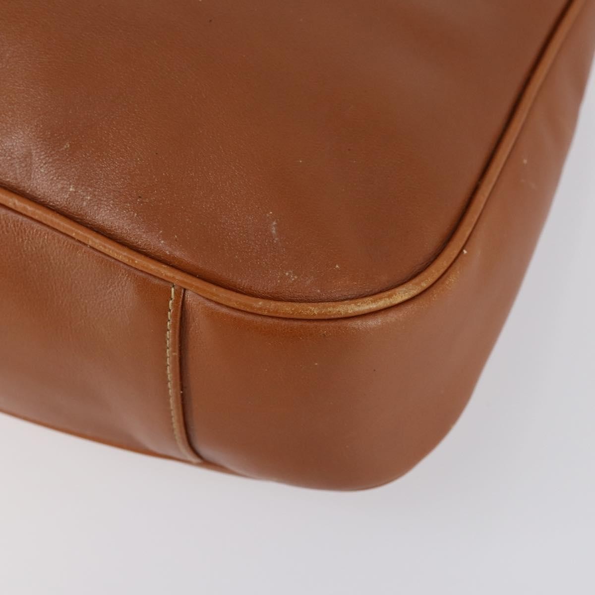 Gucci GUCCI Bamboo Shoulder Bag Leather 2way Brown Gold 001 2852 1577 0 Authentic ep12095
