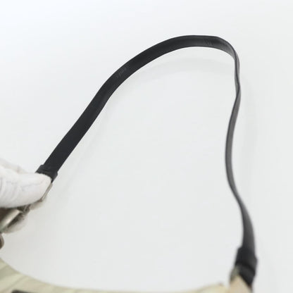 Prada PRADA Shoulder Bag Nylon Beige Silver Authentic 162128