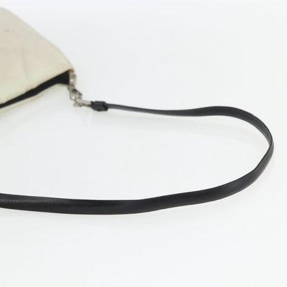 Prada PRADA Shoulder Bag Nylon Beige Silver Authentic 162128