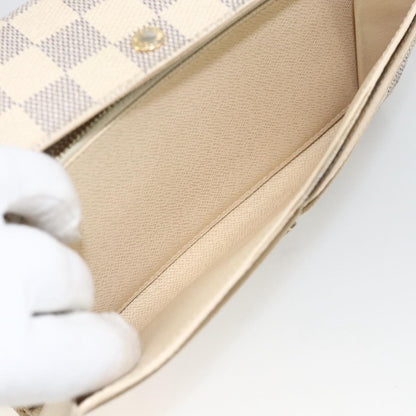 Louis Vuitton LOUIS VUITTON Damier Azur Portefeuille Sarah Long Wallet N61735 LV Authentic YKZ1187 Bag