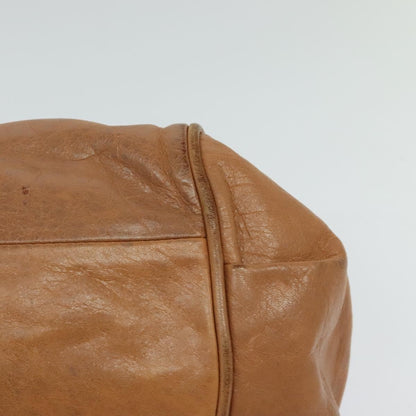 Chloé Chloé Chloe Hand Bag Leather 2way Brown Gold Authentic BA590