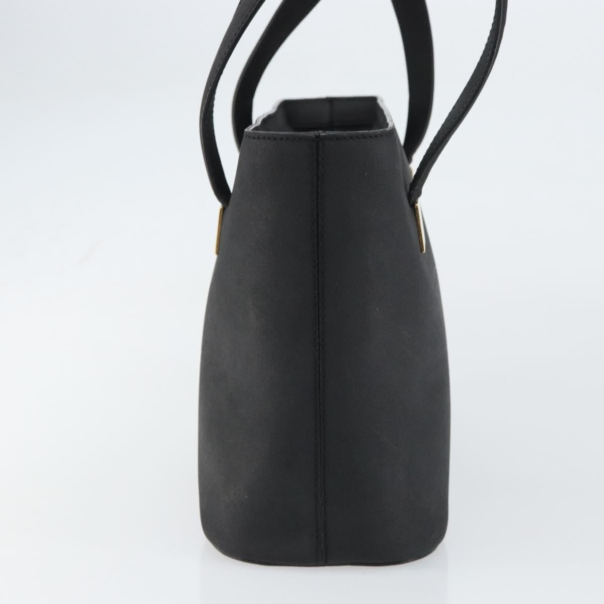 Celine CELINE Hand Bag Leather Black Gold Authentic BA9124