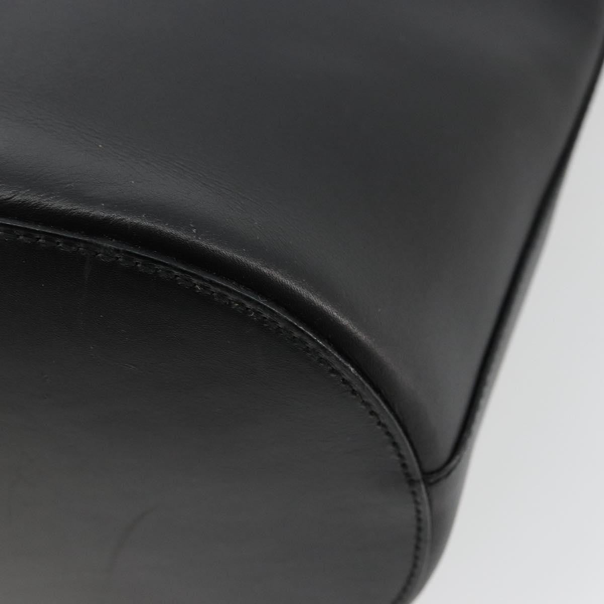 Gucci GUCCI Hand Bag Leather Black Authentic 71508