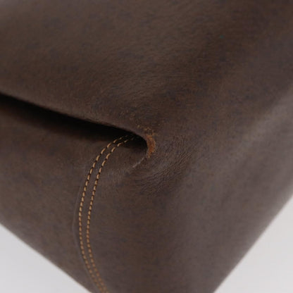 Gucci GUCCI Shoulder Bag Leather Brown Gold Authentic BAZ570
