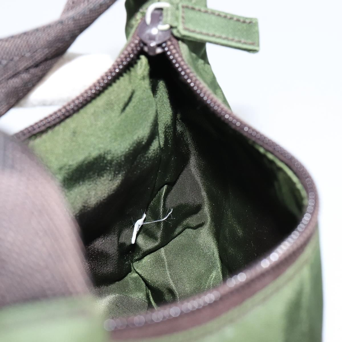 Prada PRADA Hand Bag Nylon Green Authentic 152801