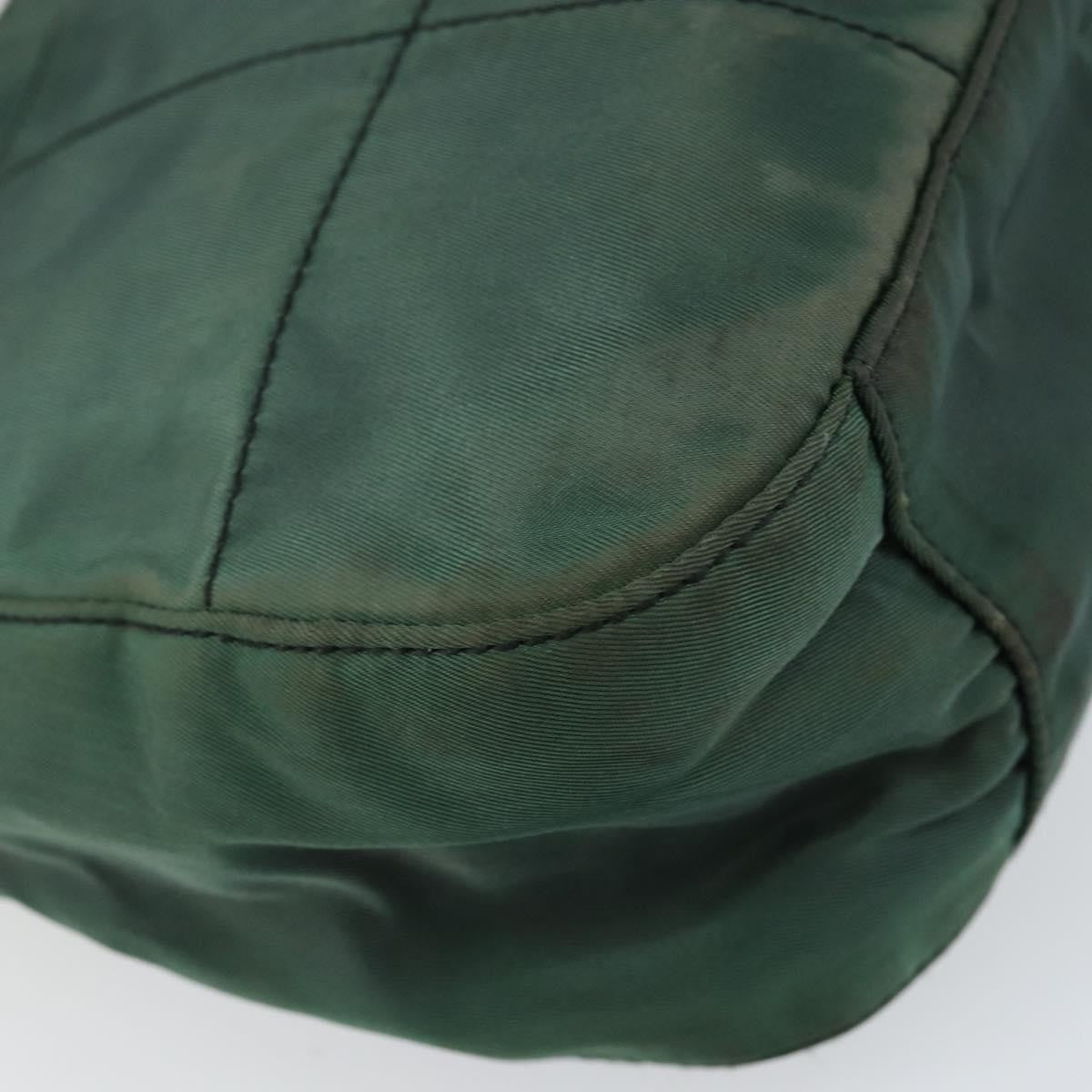 Prada PRADA Quilted Chain Shoulder Bag Nylon plastic Green Authentic mr1504