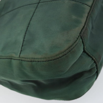 Prada PRADA Quilted Chain Shoulder Bag Nylon plastic Green Authentic mr1504