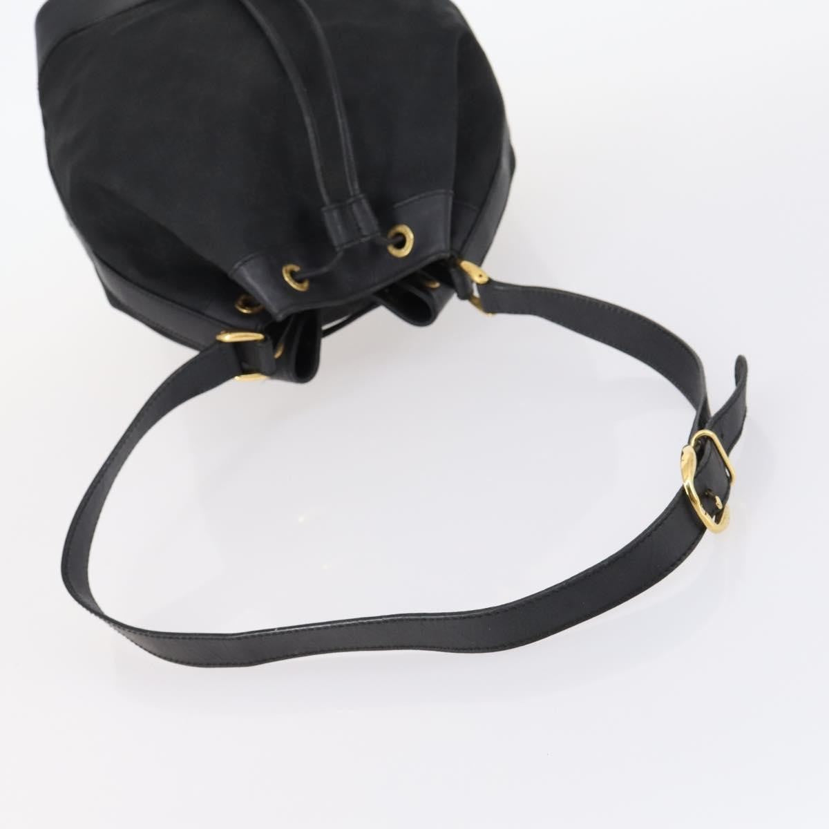 Gucci GUCCI GG Canvas Shoulder Bag Black Gold 001 2854 1627 Authentic 141820