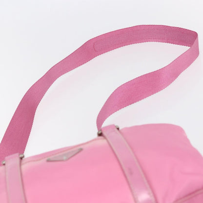 Prada PRADA Hand Bag Nylon 2way Pink Silver Authentic 153314