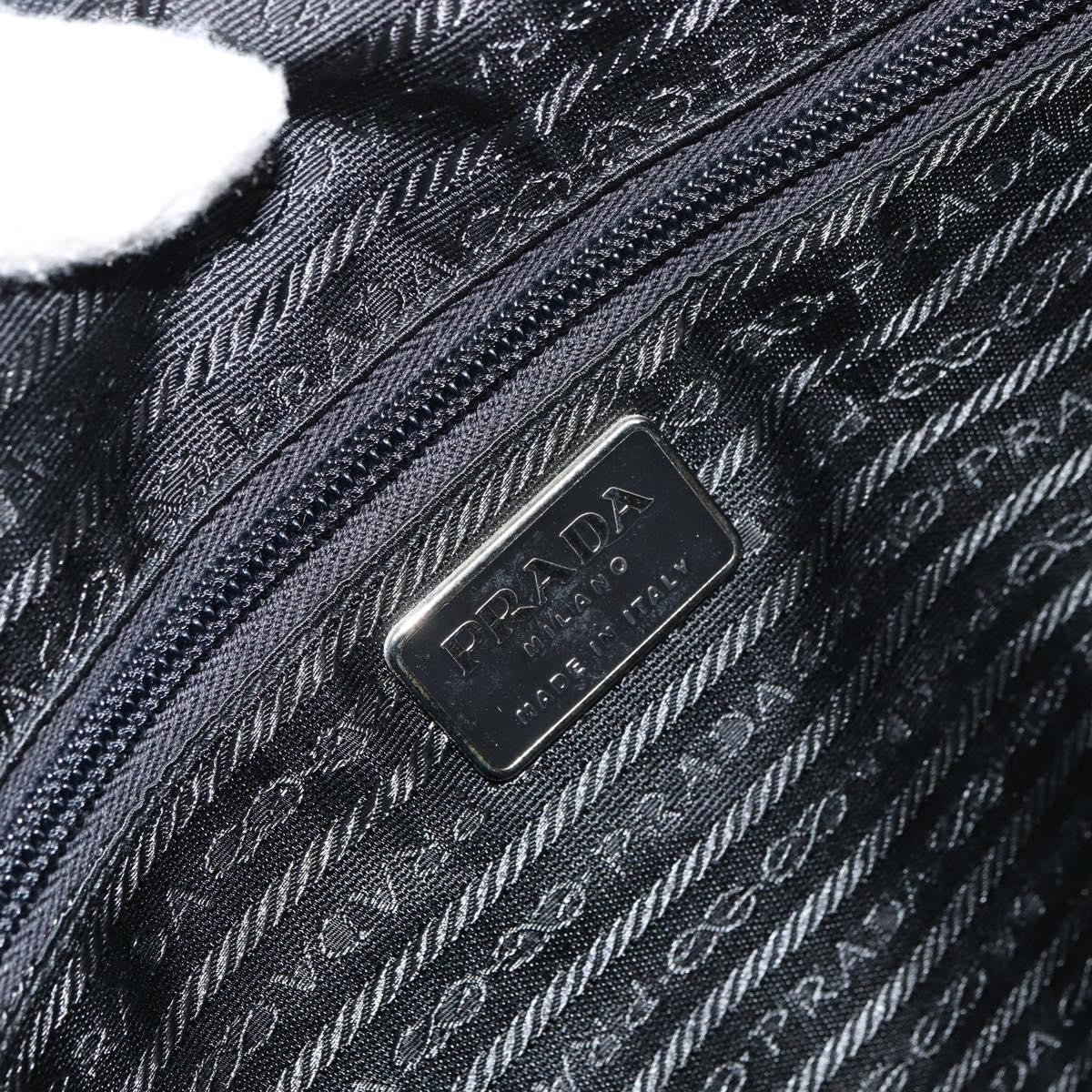 Prada PRADA Tote Bag Nylon Black Silver Authentic 151531